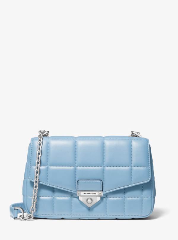 Damske Taška Cez Rameno Michael Kors SoHo Large Quilted Leather Námornícka Modrá - Kabelky Michael Kors Obchod | ULKTQ-0519